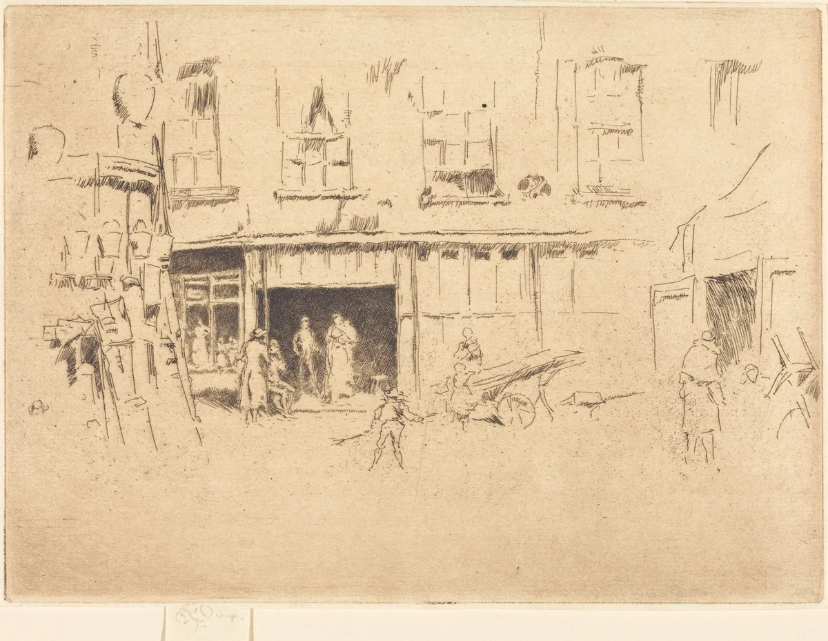 Little Court by James McNeill Whistler, print, 1880-1881