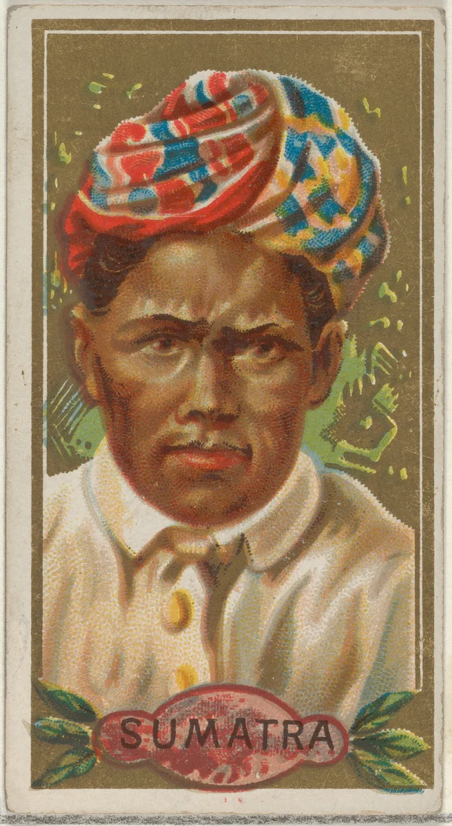 Sumatra, from the Types of All Nations series (N24) for Allen & Ginter Cigarettes by Allen & Ginter, print, 1889