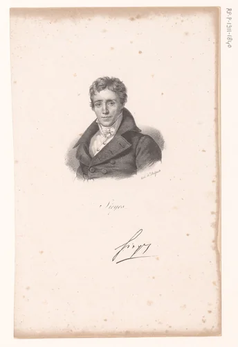Portret van Emmanuel-Joseph Sieyès by anonymous, print, 1818-1842