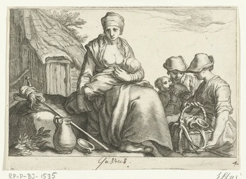 Smaak by Frederick Bloemaert, print, 1632-1670