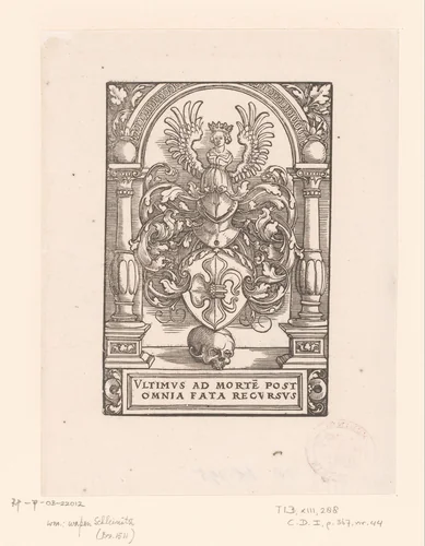 Familiewapen van Lazarus Spengler by anonymous, print, 1520-1525