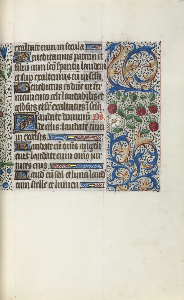 Book of Hours (Use of Rouen): fol. 44r by Master of the Geneva Latini, book, 1465-1475