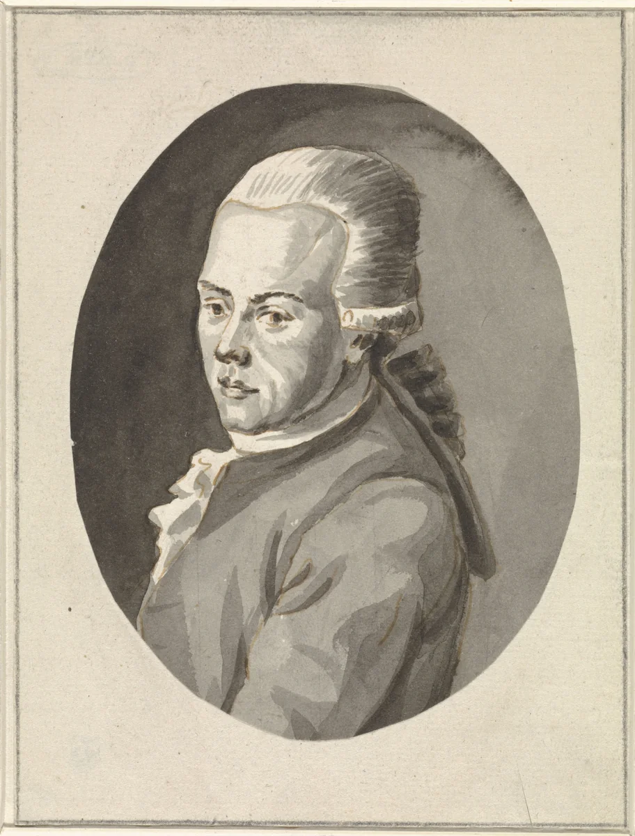 Portret van Jean Grandjean by anonymous, drawing, 1770-1800