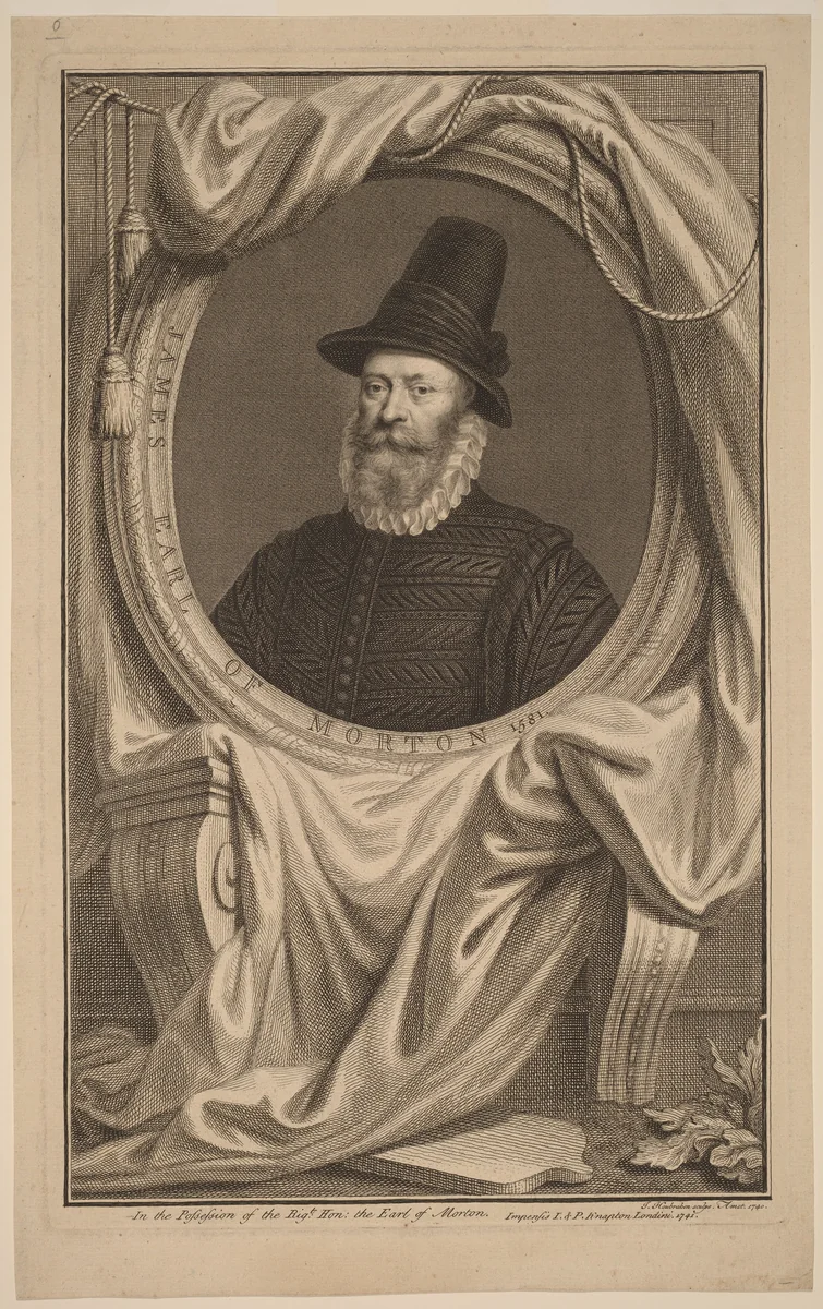 James, Earl of Morton by Jacobus Houbraken, print, 1740