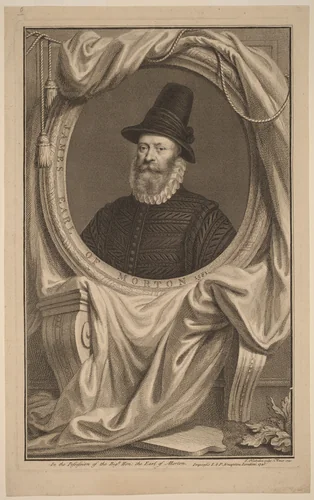 James, Earl of Morton by Jacobus Houbraken, print, 1740