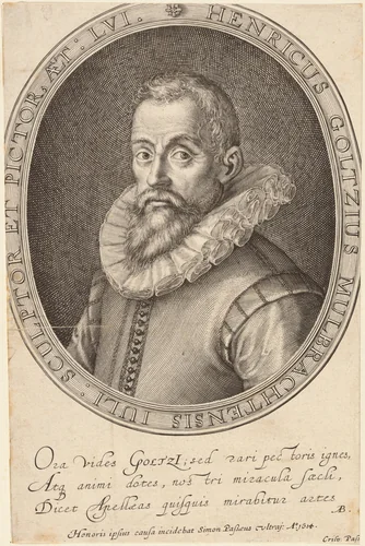 Hendrik Goltzius by Simon van de Passe, print, 1614