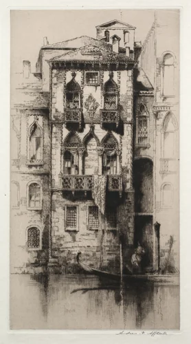 Palazzo Contanni, Venice by Andrew F. Affleck, print, 1920-1929
