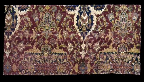 Portion of a Carpet by Bursa, Istanbul, or Turkey, textile, 1575-1625