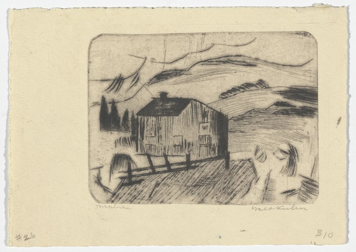Maine by Walt Kuhn, print, 1922