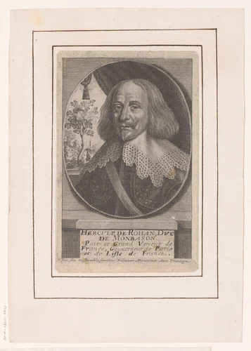 Portret van Hercule de Rohan-Montbazon by anonymous, print, 1610-1668