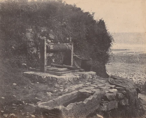 A Well by the Seaside, Langland Bay, Swansea, Wales by Charles Henry Waring, photograph, 1849-1859