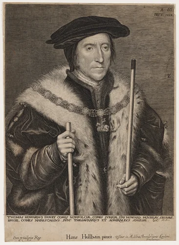 Thomas Howard, Third Duke of Norfolk by Lucas Emil Vorsterman
Hans Holbein the Elder, print, 1595-1675