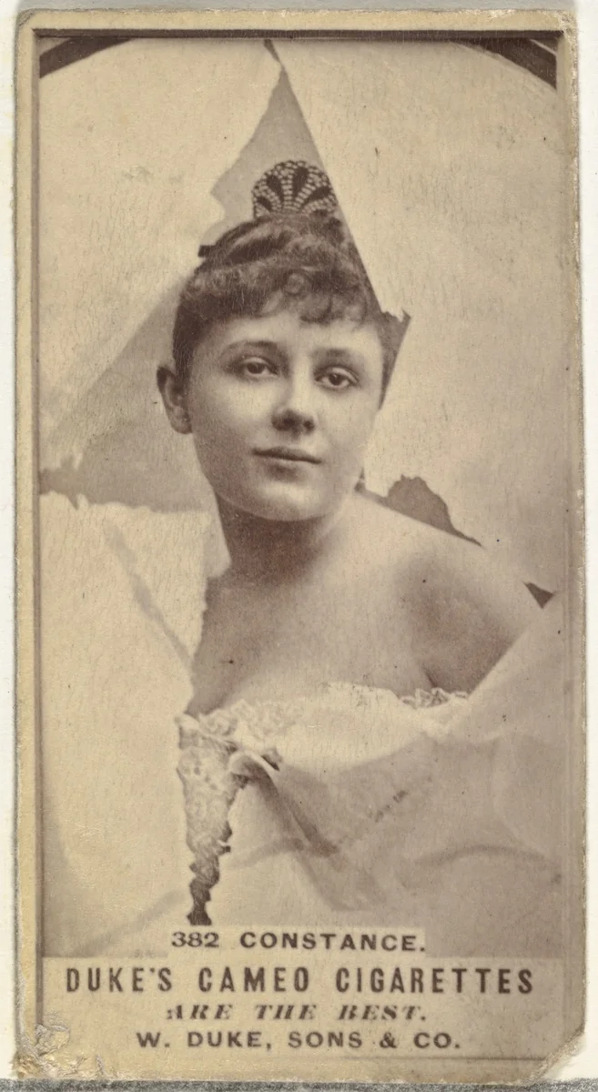 Card Number 382, Constance, from the Actors and Actresses series (N145-5) issued by Duke Sons & Co. to promote Cameo Cigarettes by W. Duke, Sons & Co., photograph, 1880-1889