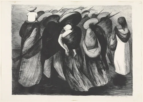 Rear Guard (La Retaguardia) by José Clemente Orozco, print, 1929