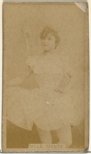 Mlle. Mante, from the Actors and Actresses series (N145-8) issued by Duke Sons & Co. to promote Duke Cigarettes by W. Duke, Sons & Co., photograph, 1890-1895