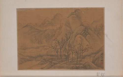 Landscape by Zheng Bin, painting, 1644-1911