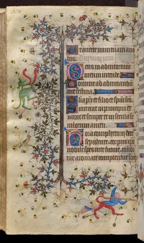 Hours of Charles the Noble, King of Navarre (1361-1425): fol. 135v, Text by Master of the Brussels Initials and Associates, book, 1400-1410