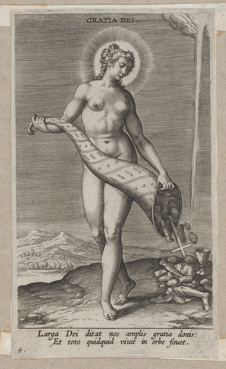 Gratia Dei, from "Proposopographia" by Philips Galle, print, 1580-1595