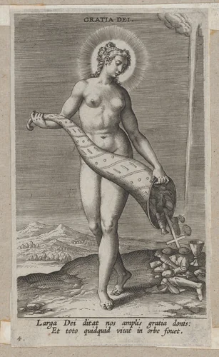 Gratia Dei, from "Proposopographia" by Philips Galle, print, 1580-1595