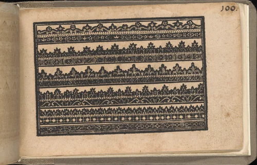 Schön newes Modelbuch (Page 100r) by Sigismundus Latomus, book, 1608