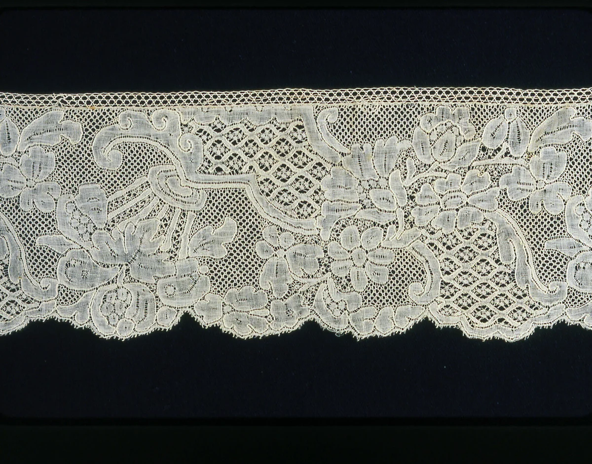 Border by Belgium, Flanders, Mechlin, textile, 1755-1765