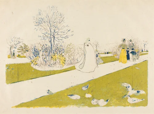 The Tuileries Garden (Le jardin des Tuileries) by Edouard Vuillard, print, 1896
