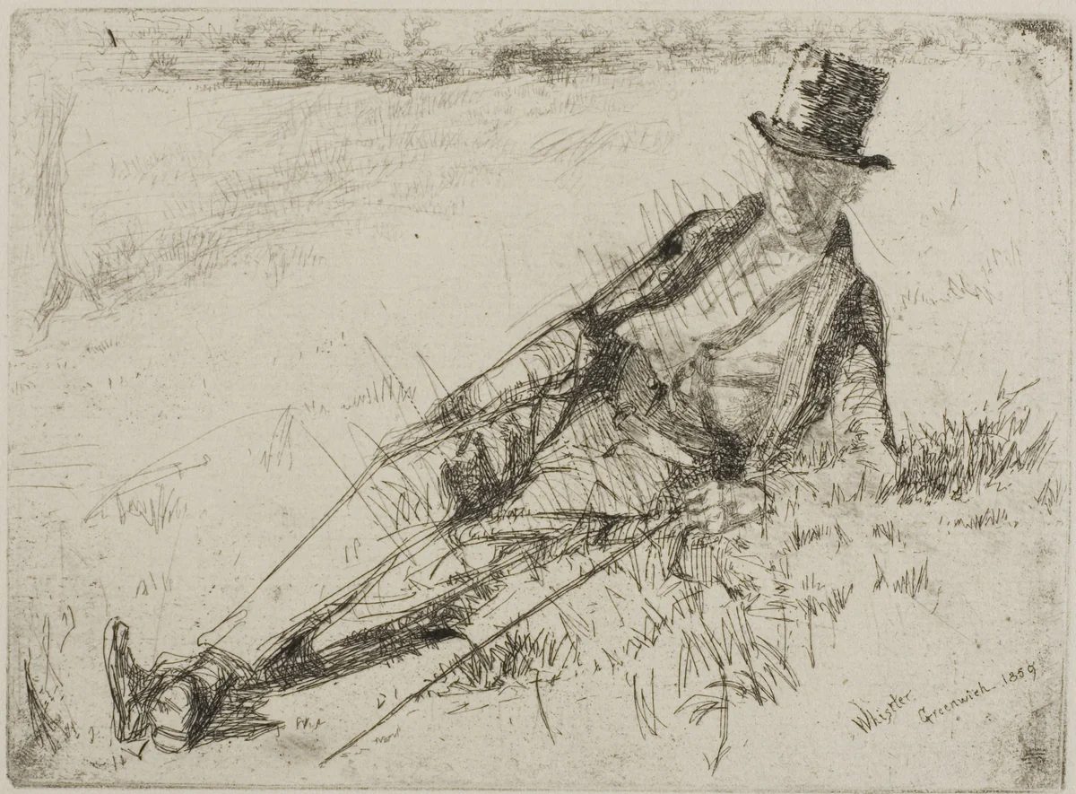 Greenwich Pensioner by James McNeill Whistler, print, 1859