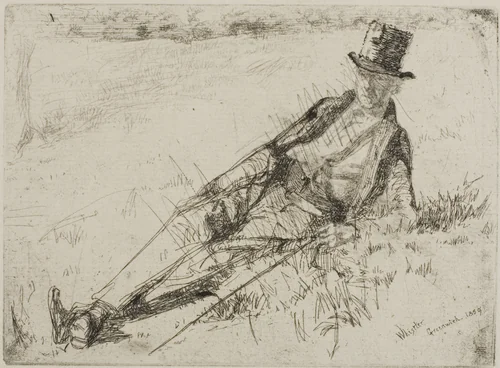 Greenwich Pensioner by James McNeill Whistler, print, 1859