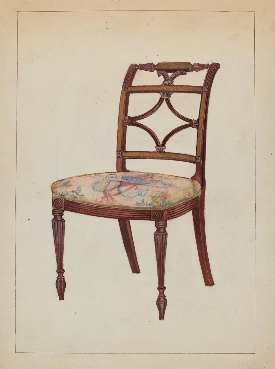 American Chair by Florence Neal, index of american design, 1935-1942
