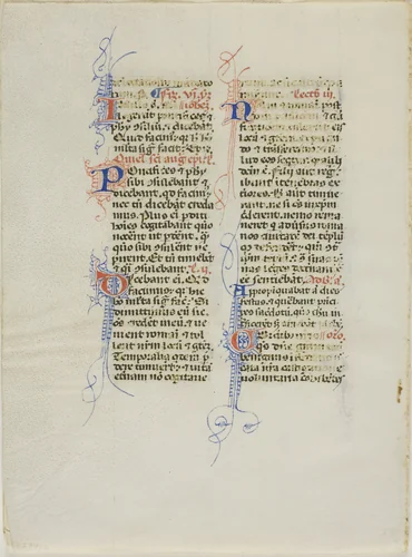 Illuminated Manuscript Leaf by Italian, drawing, 1445-1455