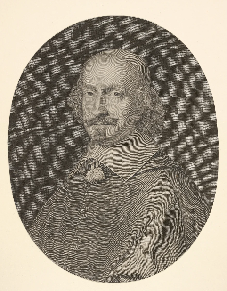 Cardinal Jules Mazarin by Robert Nanteuil, print, 1647-1657
