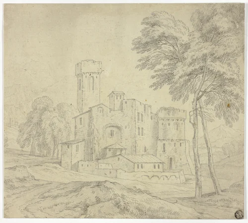 Italianate Landscape with Castle by Adriaen Frans Boudewyns
Nicolas Poussin
Adriaen Frans Boudewyns
Gaspard Dughet Gaspard, drawing, 1675-1699