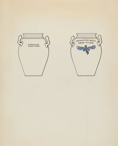 Jar by George Loughridge; Charles Caseau, index of american design, 1937