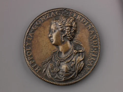 Medal: Ippolita Gonzaga by Leone Leoni, metalwork, 1551