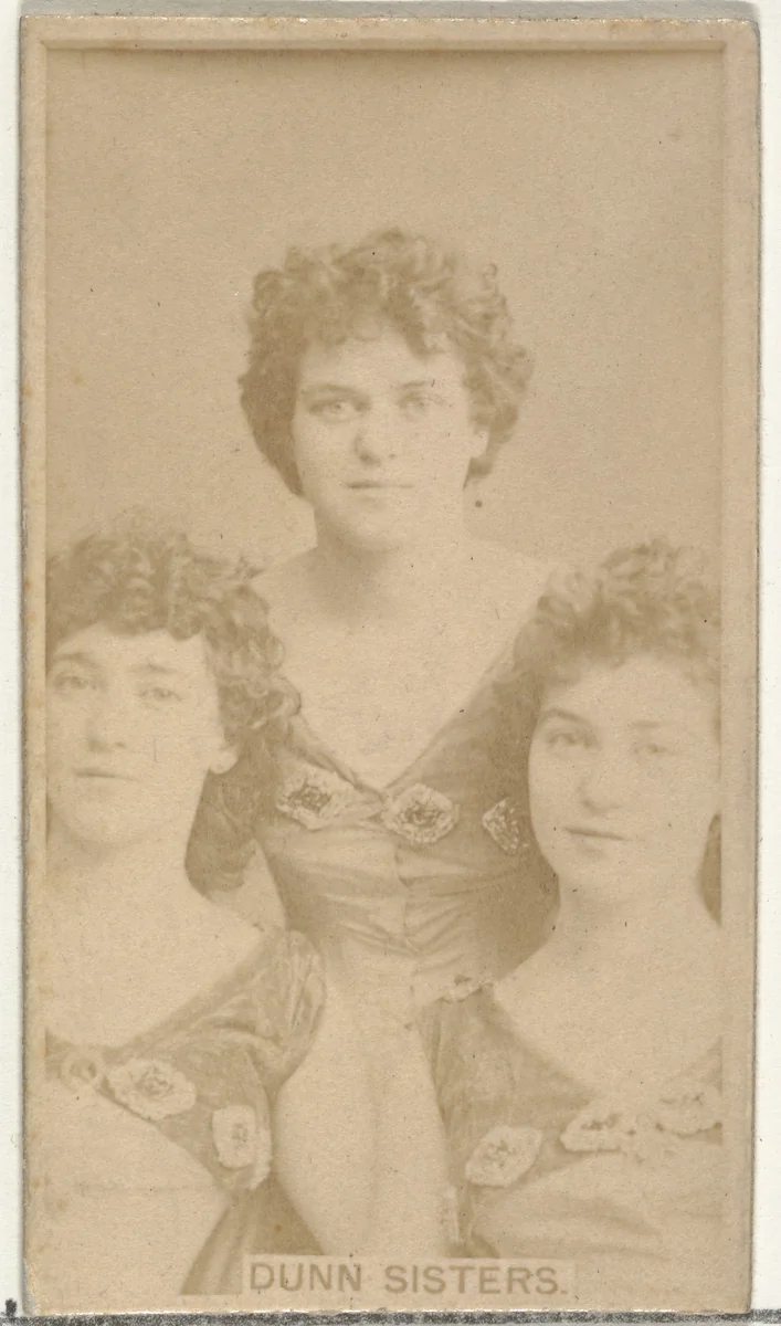 Dunn Sisters, from the Actors and Actresses series (N145-8) issued by Duke Sons & Co. to promote Duke Cigarettes by W. Duke, Sons & Co., photograph, 1890-1895