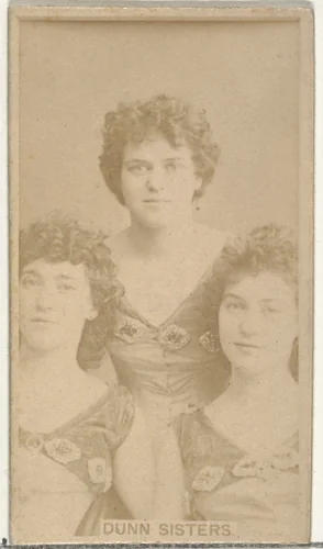 Dunn Sisters, from the Actors and Actresses series (N145-8) issued by Duke Sons & Co. to promote Duke Cigarettes by W. Duke, Sons & Co., photograph, 1890-1895
