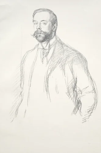 John Singer Sargent by William Rothenstein, print, 1892-1902