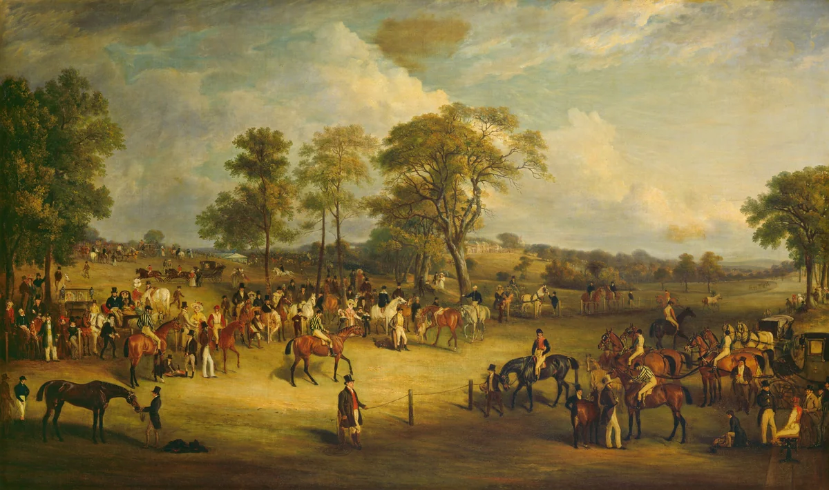 Heaton Park Races by John Ferneley, painting, 1829
