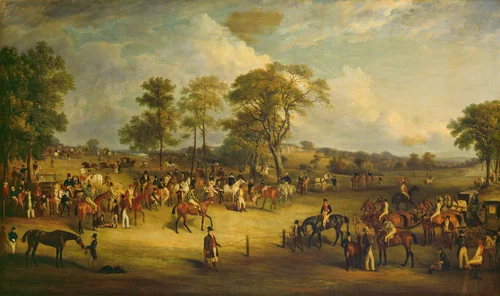 Heaton Park Races by John Ferneley, painting, 1829