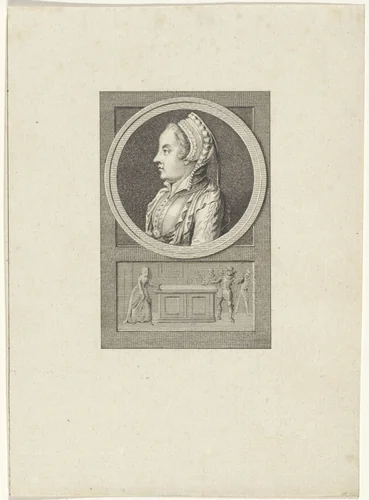 Portret van Margaretha Coppier by Reinier Vinkeles, print, 1783-1795