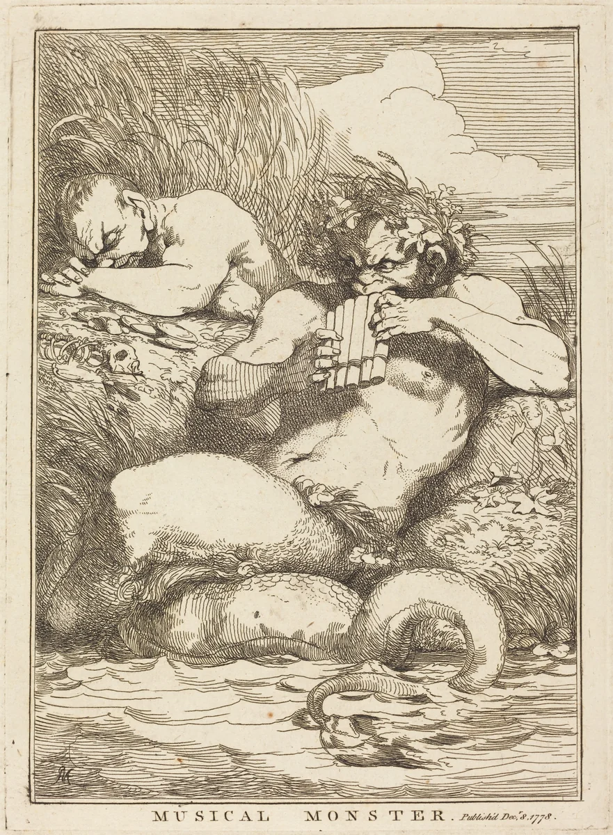 Musical Monster by John Hamilton Mortimer, print, 1778