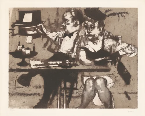 Careless Love by Jack Levine, print, 1965