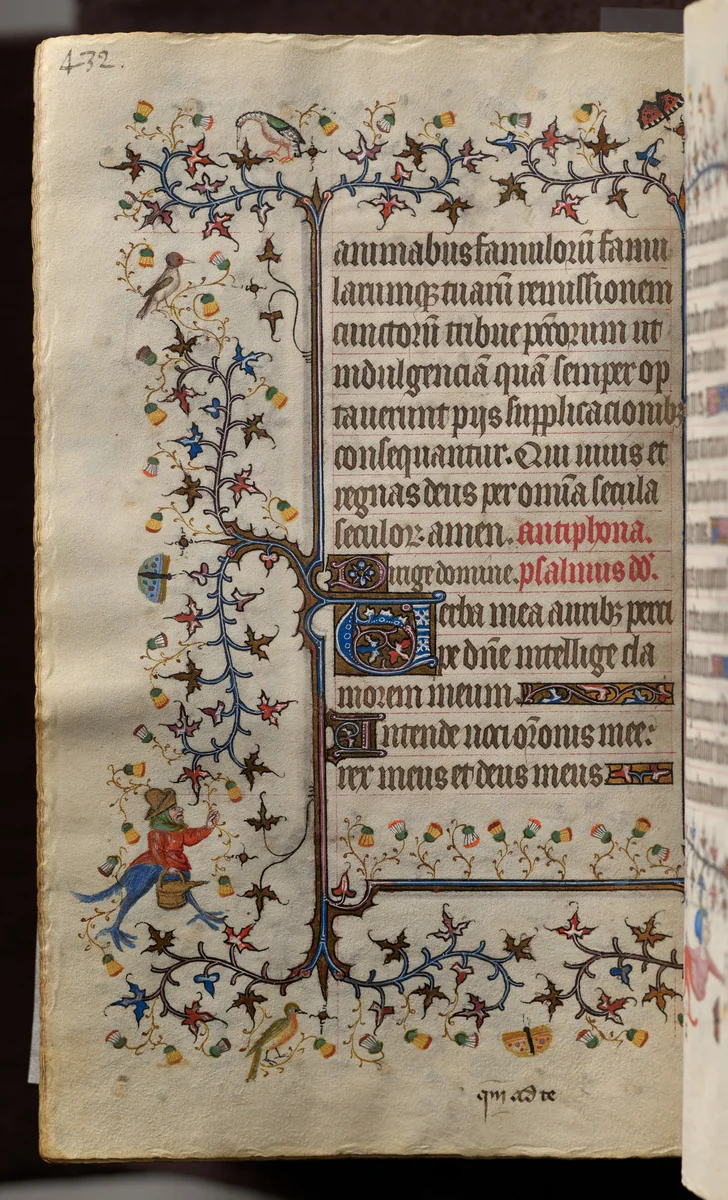 Hours of Charles the Noble, King of Navarre (1361-1425): fol. 210v, Text by Master of the Brussels Initials and Associates, book, 1400-1410