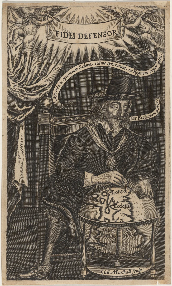 Charles I by William Marshall, print, 1569-1677