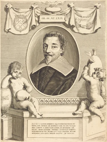 Jean Habert de Monturor by Claude Mellan, print, 1598-1688