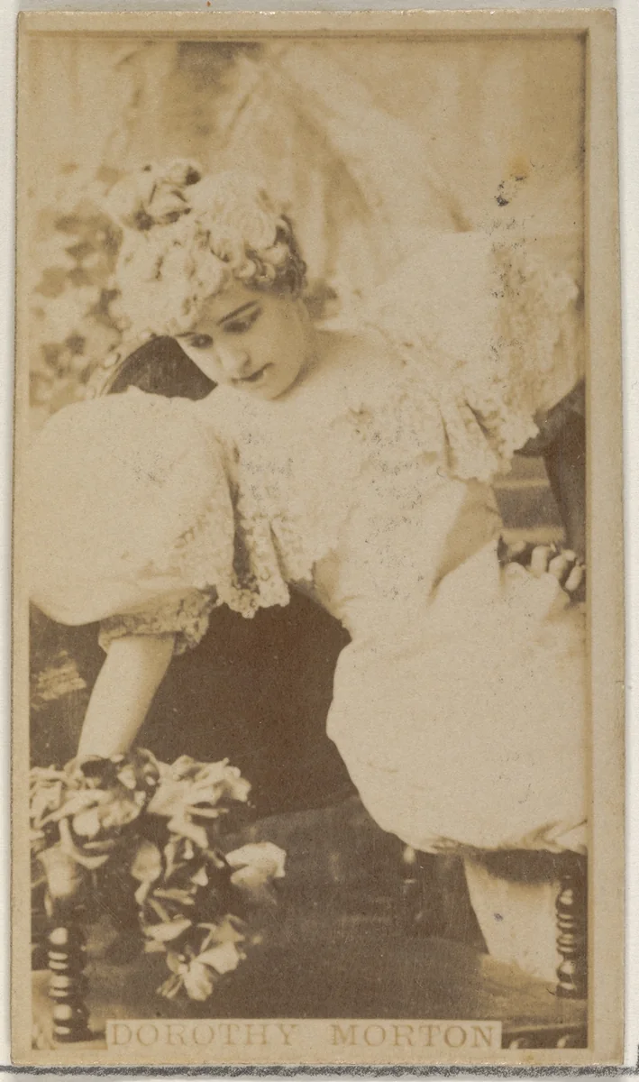 Dorothy Morton, from the Actors and Actresses series (N45, Type 8) for Virginia Brights Cigarettes by Allen & Ginter, photograph, 1885-1891