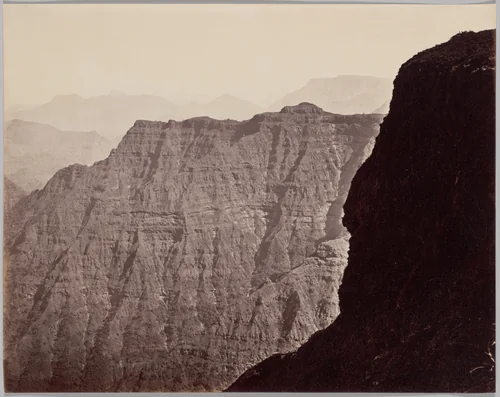 View of Hills near Mahabaleshwar by Colin Murray, photograph, 1870-1875