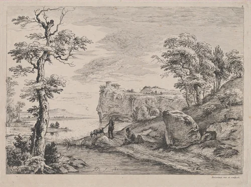 Goatherd by Jean Jacques de Boissieu, print, 1763