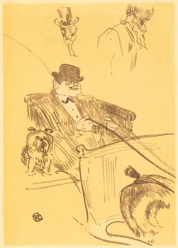 Cover for "La tribu d'Isodore" (Couverture pour "La tribu d'Isodore") by Henri de Toulouse-Lautrec, print, 1897