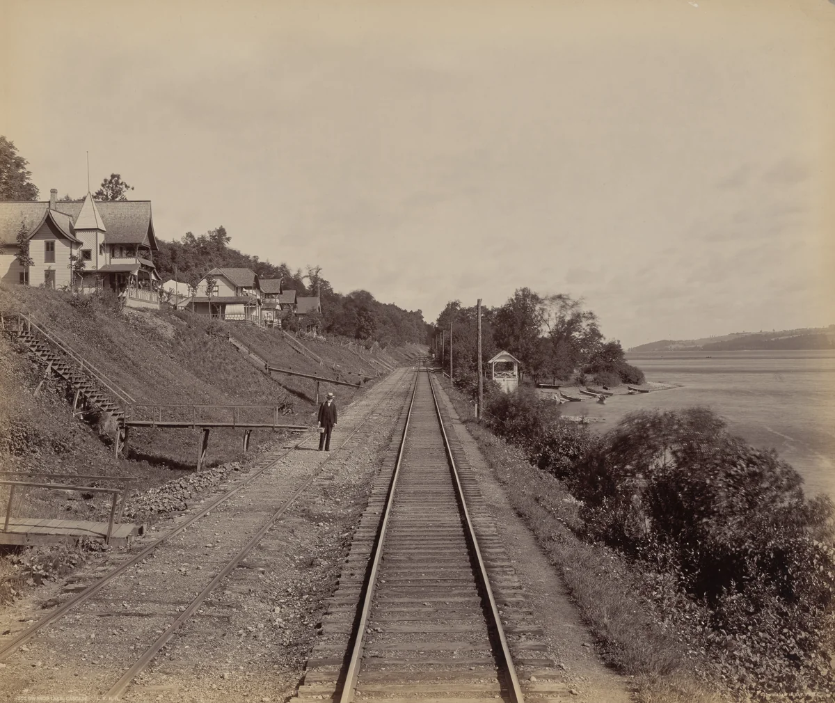 Owasco Lake, Cascade by William H. Rau, photograph, 1890-1900